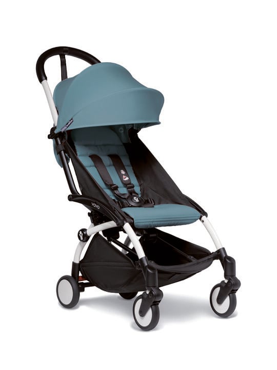 Babyzen YOYO2 Stroller White Frame with Aqua 6+ Color Pack image number 1